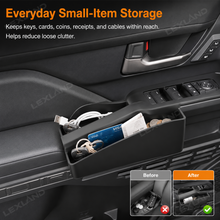 Tacoma/4Runner Front Door Side Organizer Silicone Interior Slot Pockets Tray Storage Box for Toyota