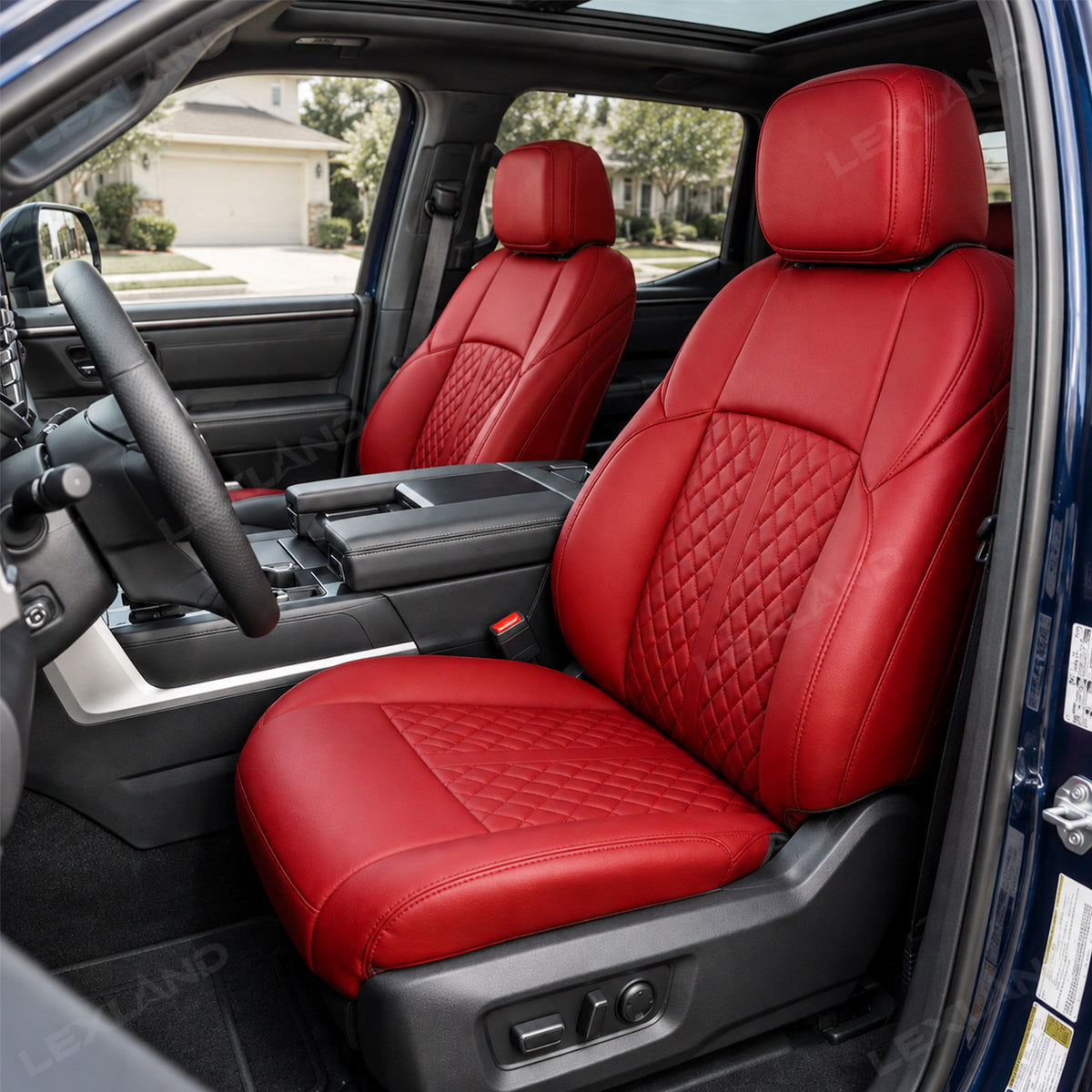 Tundra Seat Covers Diamond Pattern Seat Protectors Interior Seat Upgrade for Toyota