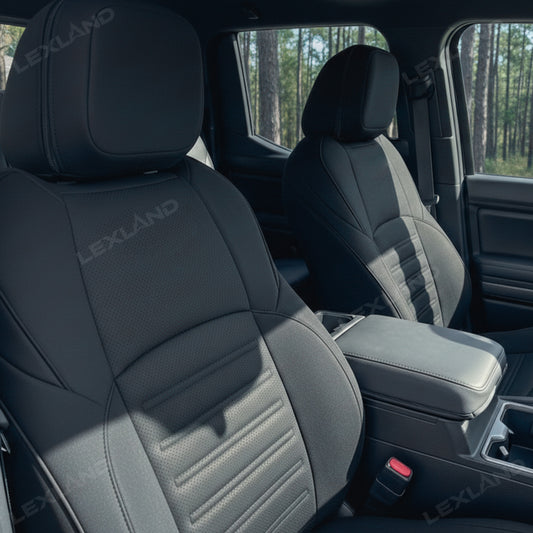 4Runner Seat Covers Embossed Nappa Leather Seat Protectors with TRD Style