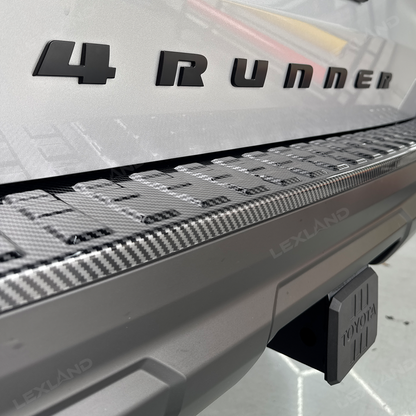 4Runner Rear Bumper Guard Plate Cover ABS Glossy Carbon Fiber Style Rear Sill Guard Board Protector