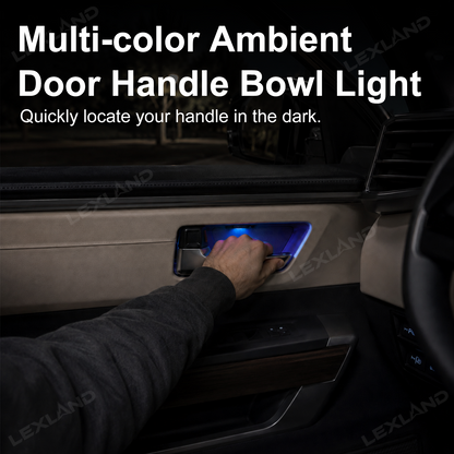 Tundra Door Bowl Lighting Multi-color Door Handle Cup Lamps Interior Ambient Lighting 4PCS