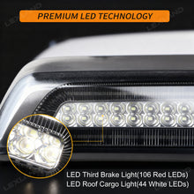 Tacoma Brake Light Replacement Smoked Lens Roof Cargo Light High Mount Stop Lamp LED Third Brake Light