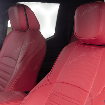 Tacoma /4Runner Seat Covers Full Coverage Embossed Seat Protector with TRD Letter Style for Toyota