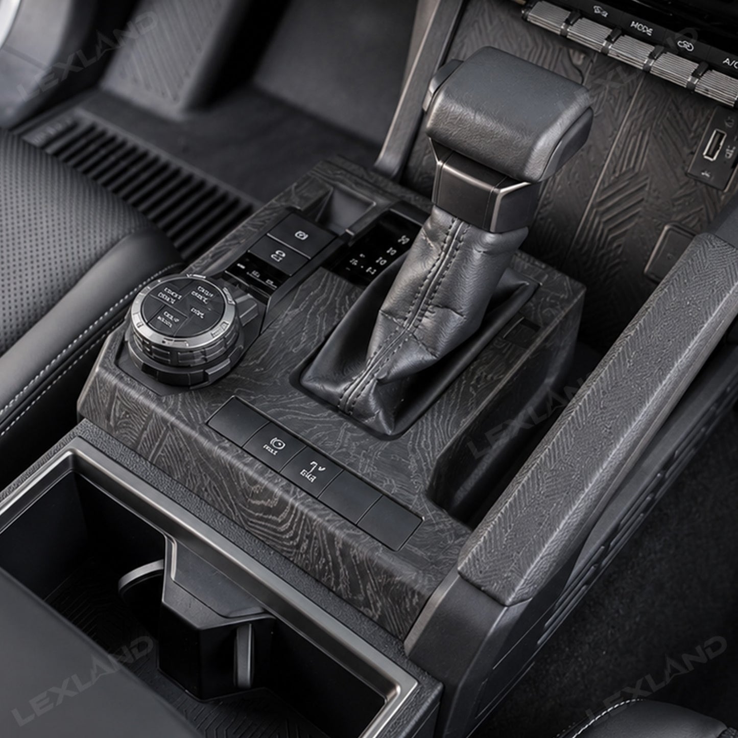 Tacoma/4Runner Gear Shift Panel Cover Steering Wheel Cover Trim Interior Protective Overlays for Toyota
