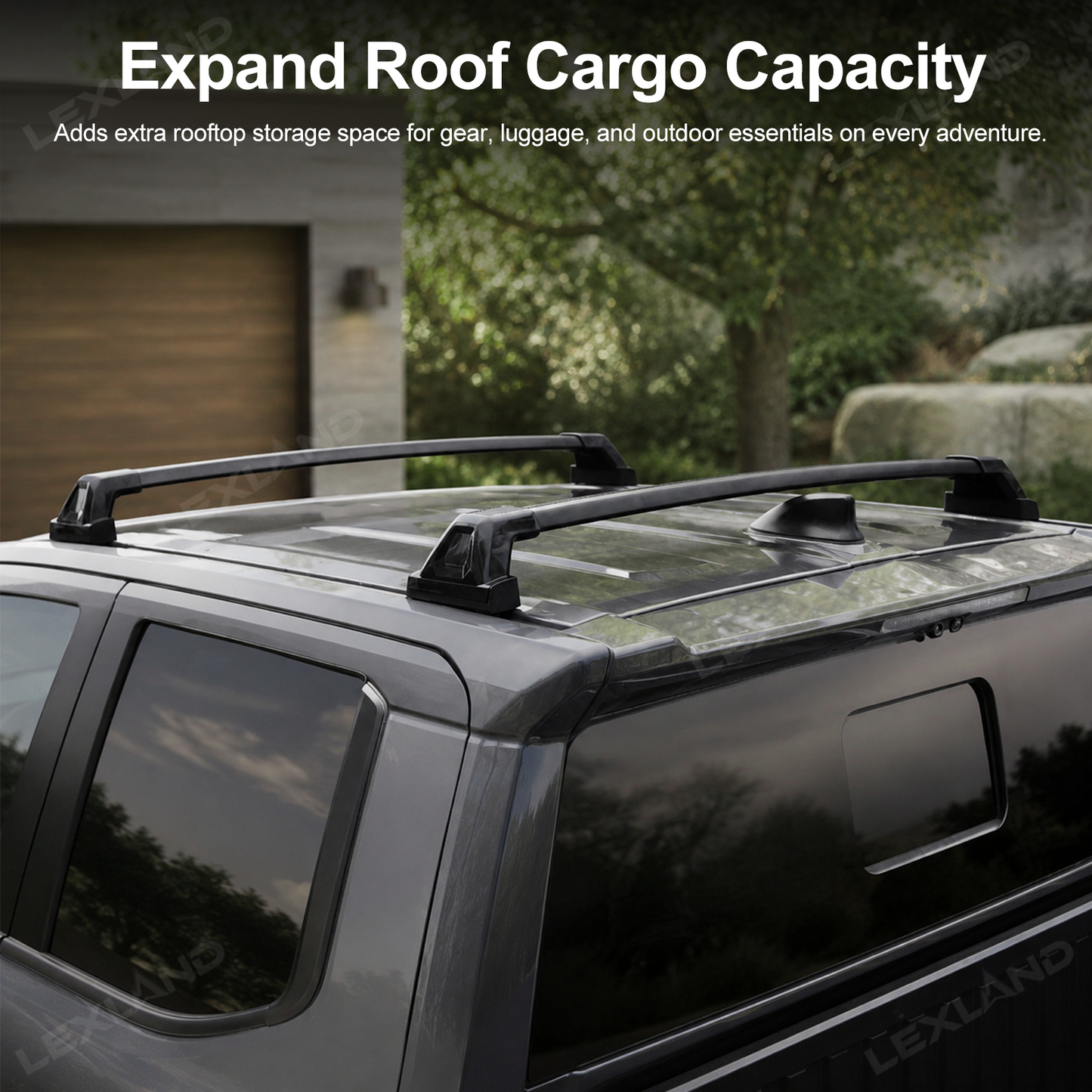 Tacoma Roof Rack Cross Bars Rooftop Cargo Carrier Bars Crossbar Kit 2.0 for Toyota