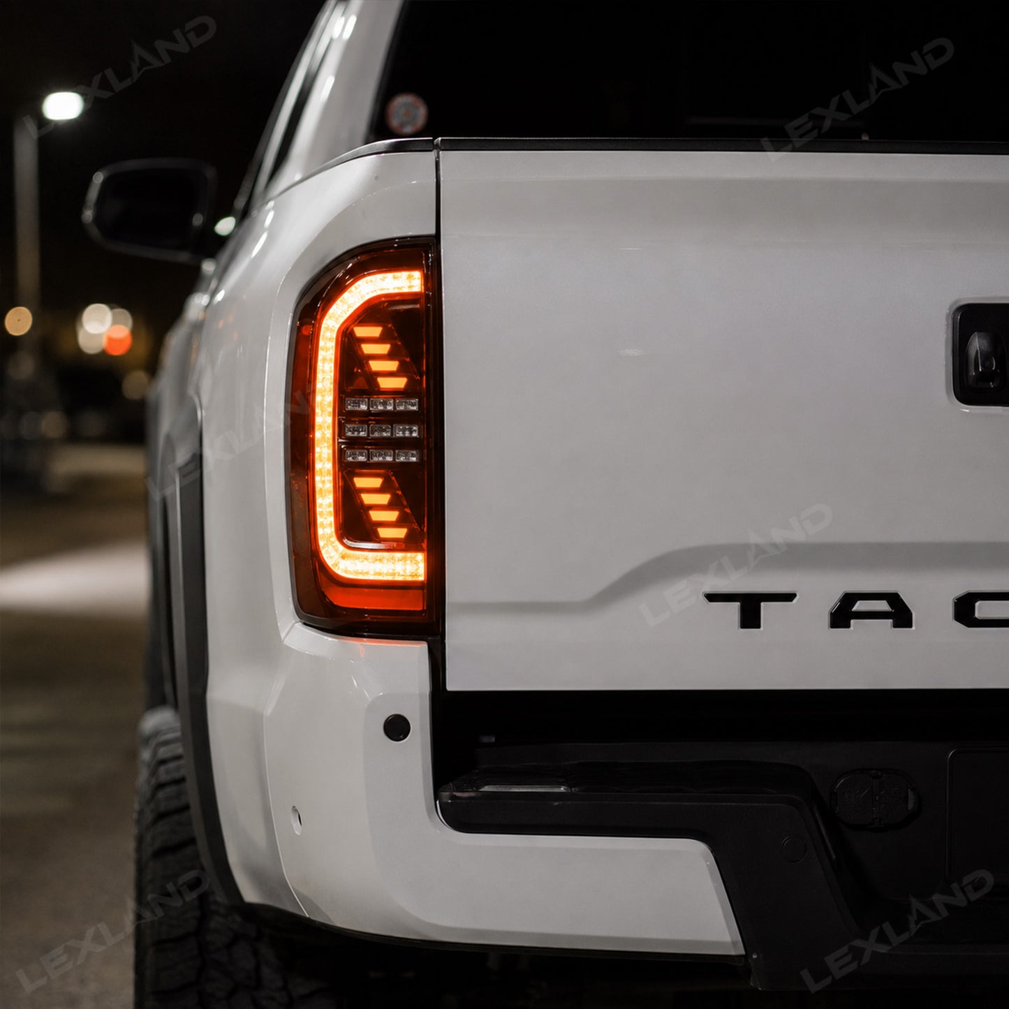 Tacoma 3rd Gen LED Tail Lights Smoked Sequential Rear Lights Assembly for Toyota