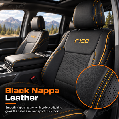 F-150 Crew Cab XL/XLT Seat Covers Custom-Fit Seat Protector Interior Seat Upgrade