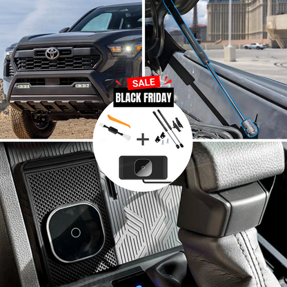 Tacoma Front Hood Holder & Wireless Charger Pad & Auto Idle Start Stop Eliminator