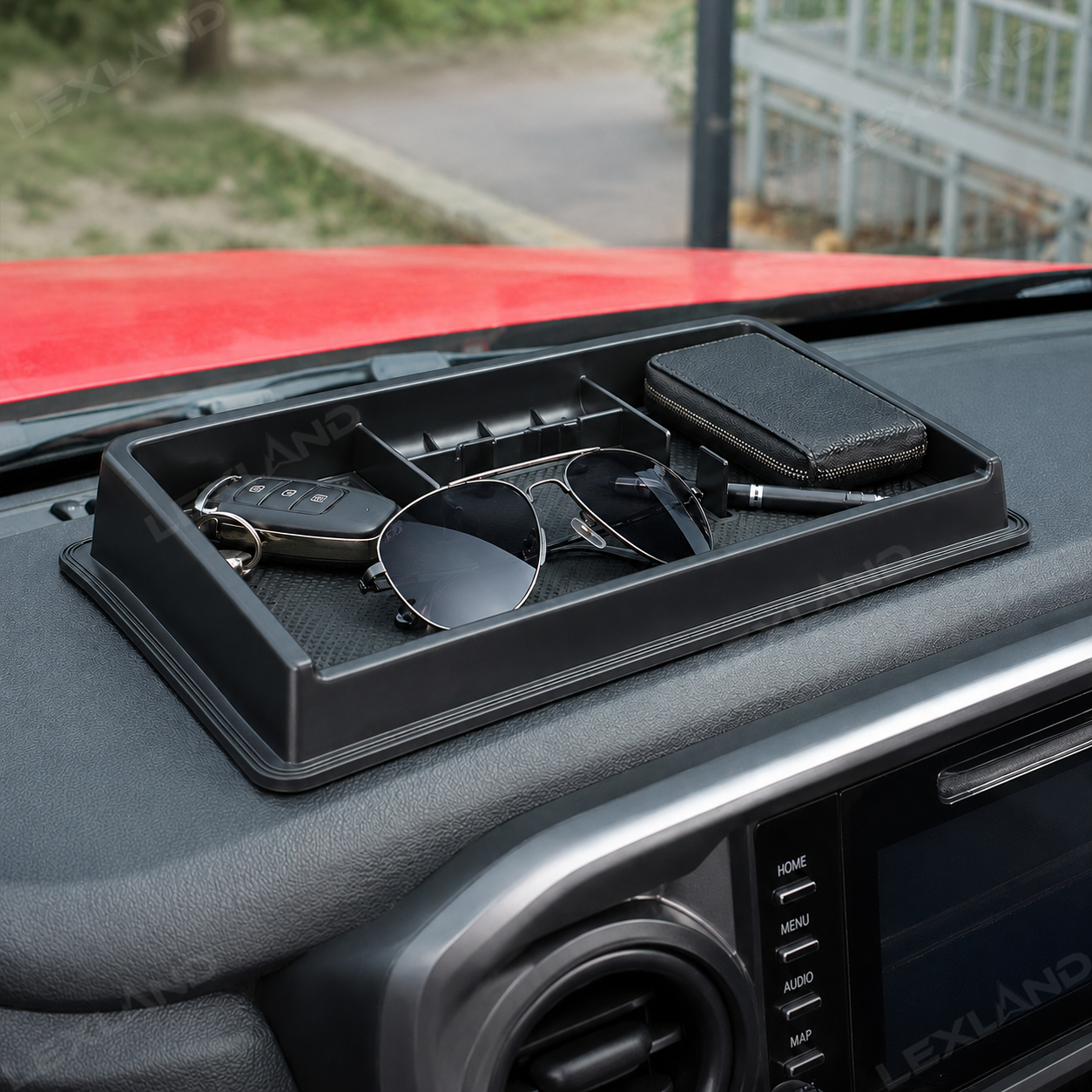 Tacoma Dashboard Organizer Interior Dash Panel Tray Center Console Storage Box for Toyota
