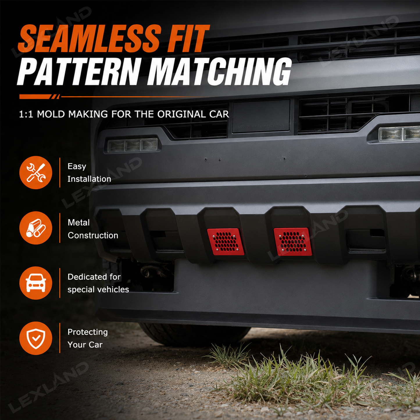Tacoma Front Bumper Lower Air Vent Grille Guard Cover Air Intake Insect Screen 2PCS for Toyota