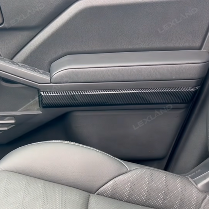 Tacoma Door Panel Strips ABS Carbon Fiber Style Interior Decor Cover Trim for Toyota