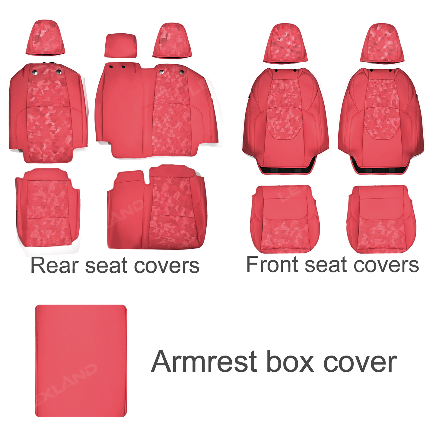 Tacoma/4Runner Seat Covers Full Coverage Camo Seat Protector for Toyota