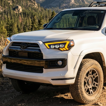 4Runner LED Headlights Front Head Lamps Assembly with Sequential Turn Signal for Toyota