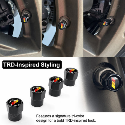 Tacoma/ 4Runner/ Tundra Tire Valve Stem Caps Cover Aluminum Alloy Dust Caps for Toyota