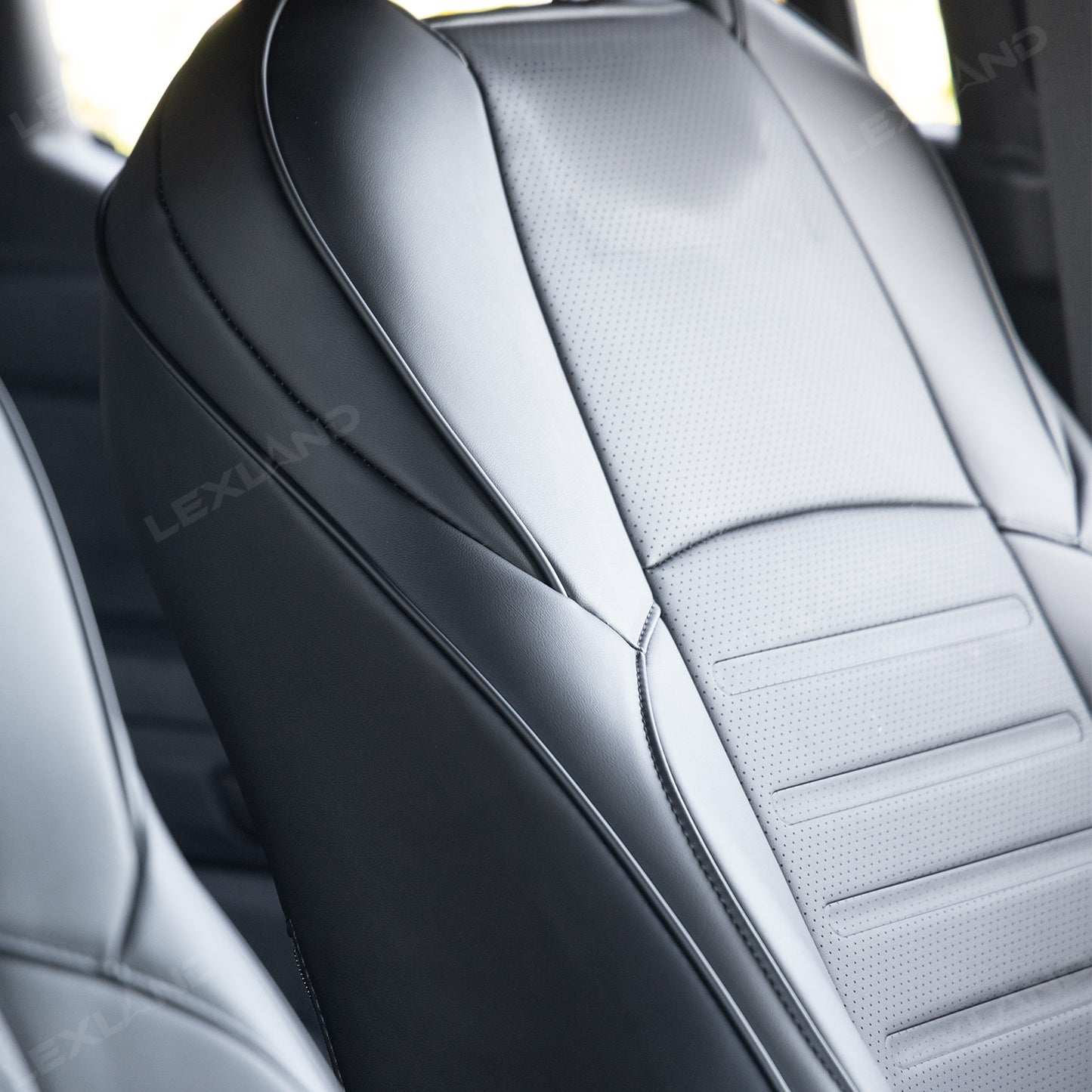 Tacoma /4Runner Seat Covers Embossed Nappa Leather Seat Protectors with TRD Style for Toyota