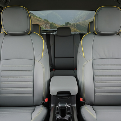 4Runner Seat Covers Embossed Nappa Leather Seat Protector Set with TRD Pro Style for Toyota