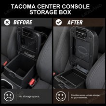 Tacoma Center Console Organizer No-Drill Hidden Storage Box Armrest Secret Compartment 2.0
