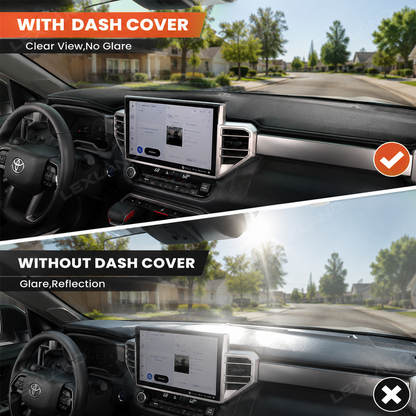 Tundra Dash Cover Anti-Glare Dashboard Mat Interior Sunshield Protector Mat for Toyota