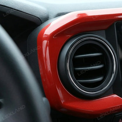 Tacoma Dashboard Cover Central Console Dash Panel TRD Style Red Decorative Interior Accents for Toyota