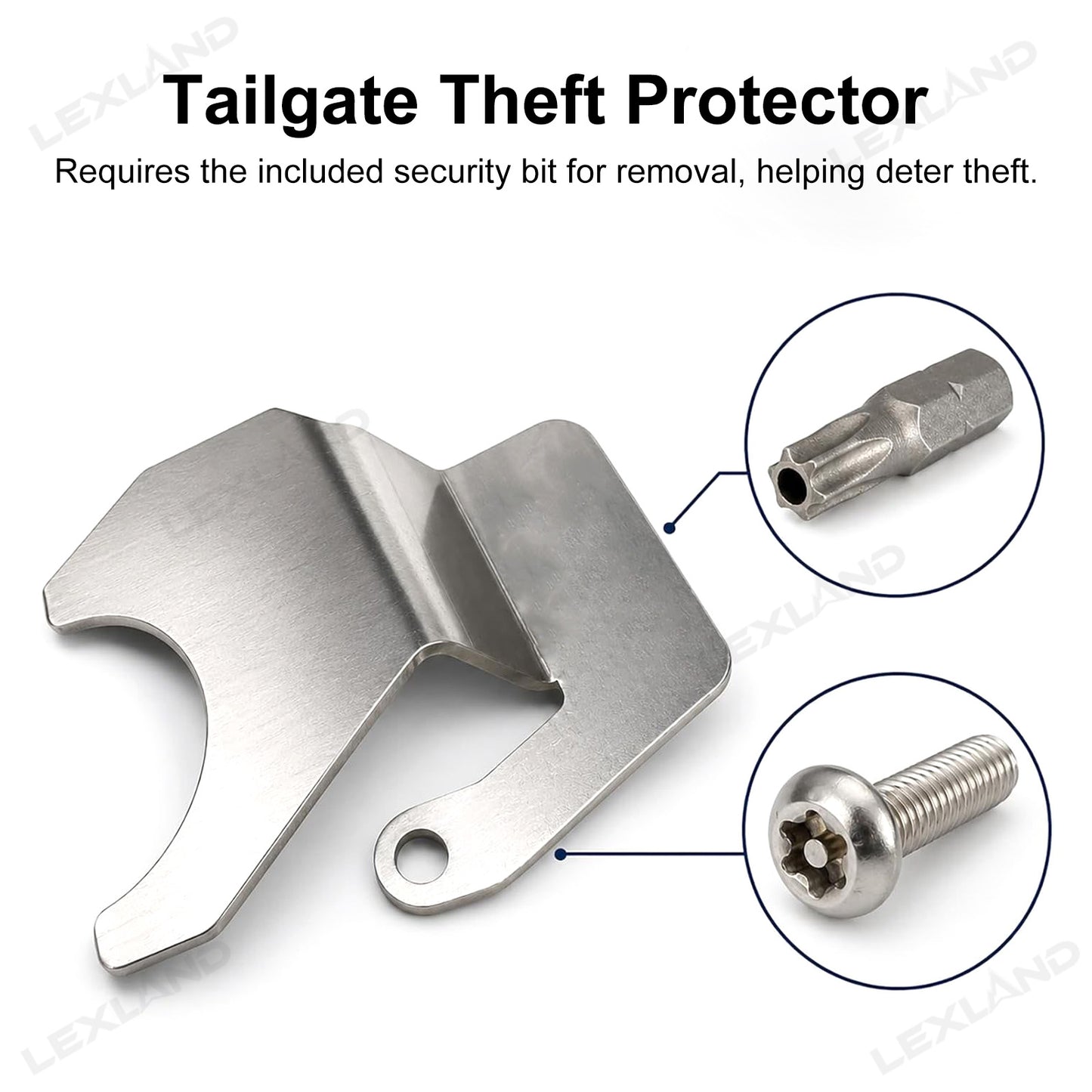 Tundra Tailgate Theft Protector Truck Bed Tailgate Anti-theft Lock Security for Toyota