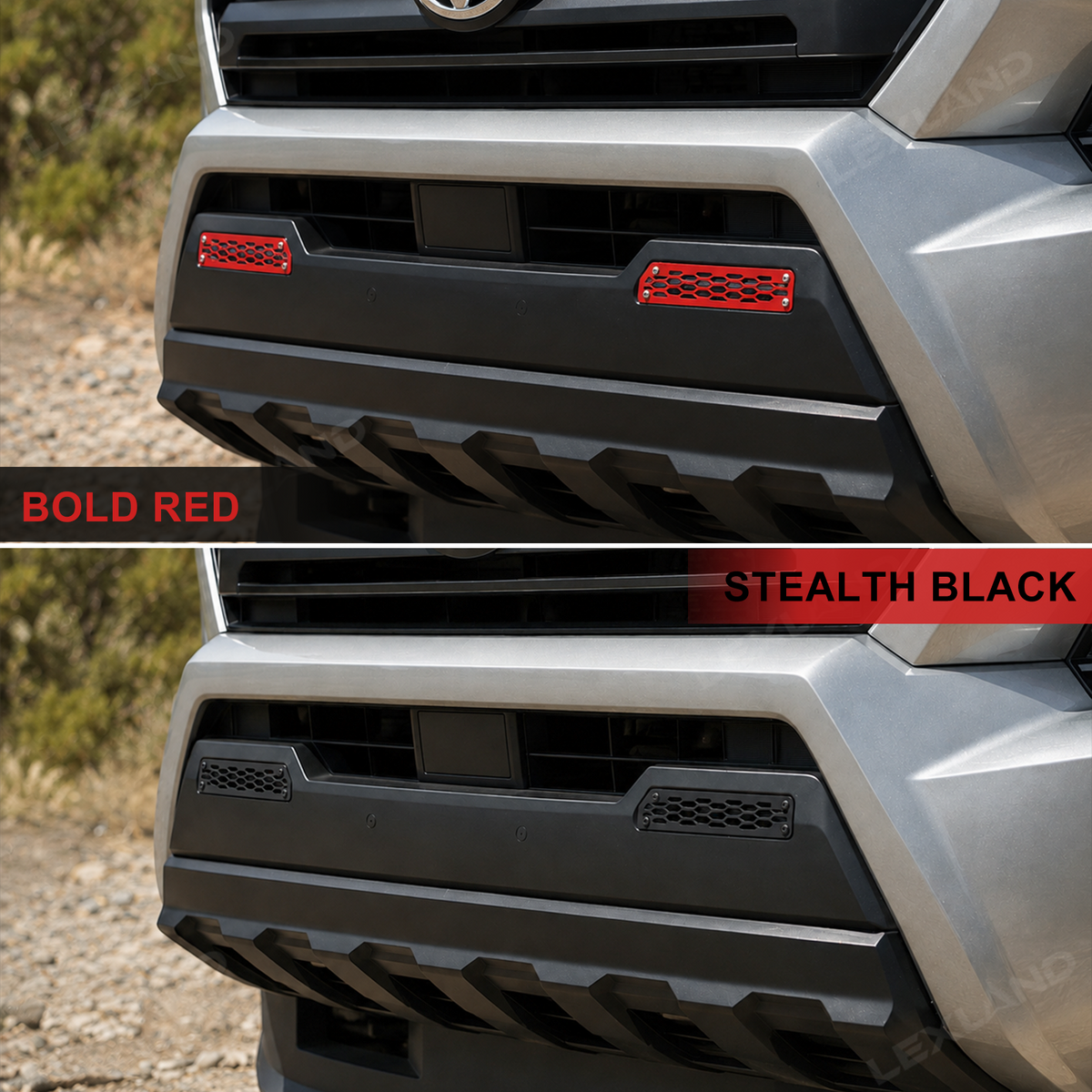 Tacoma Front Fog Light Grille Covers Exterior Protection Covers 2PCS for Toyota