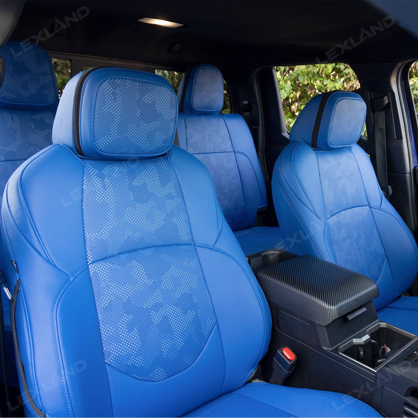 4Runner Seat Covers Full Coverage Blue Camo Seat Protectors for Toyota
