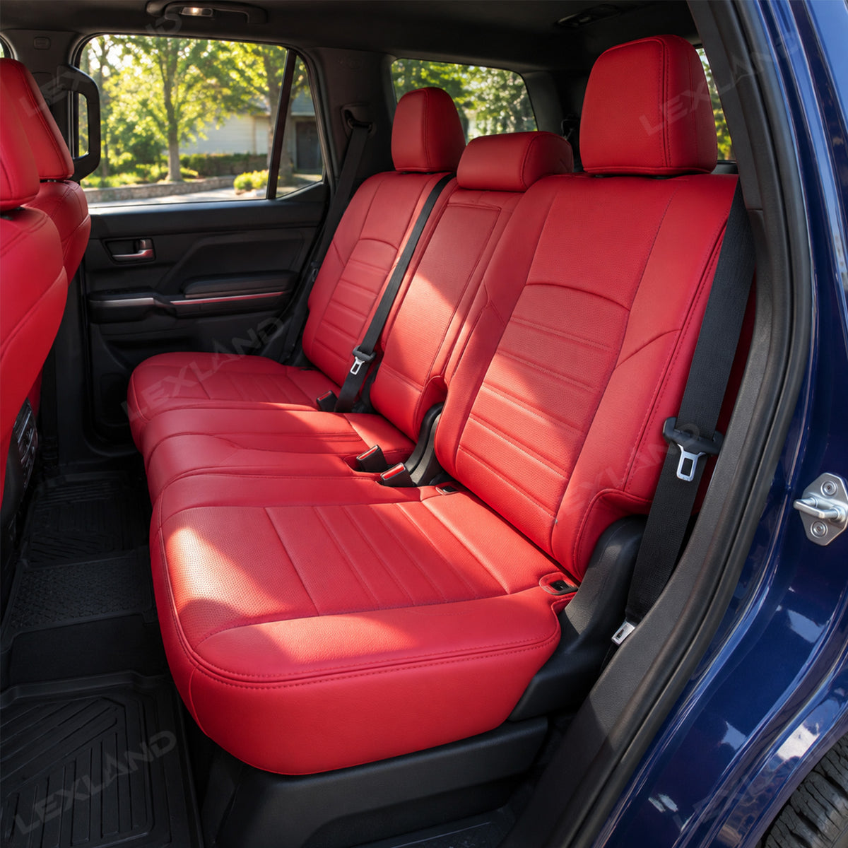 Tacoma /4Runner Seat Covers Full Coverage Embossed Seat Protector with TRD Style for Toyota