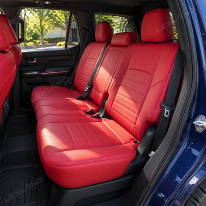 Tacoma /4Runner Seat Covers Full Coverage Embossed Seat Protector with TRD Style for Toyota