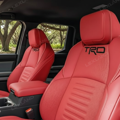 Tacoma /4Runner Seat Covers Full Coverage Embossed Seat Protector with TRD Letter Style for Toyota