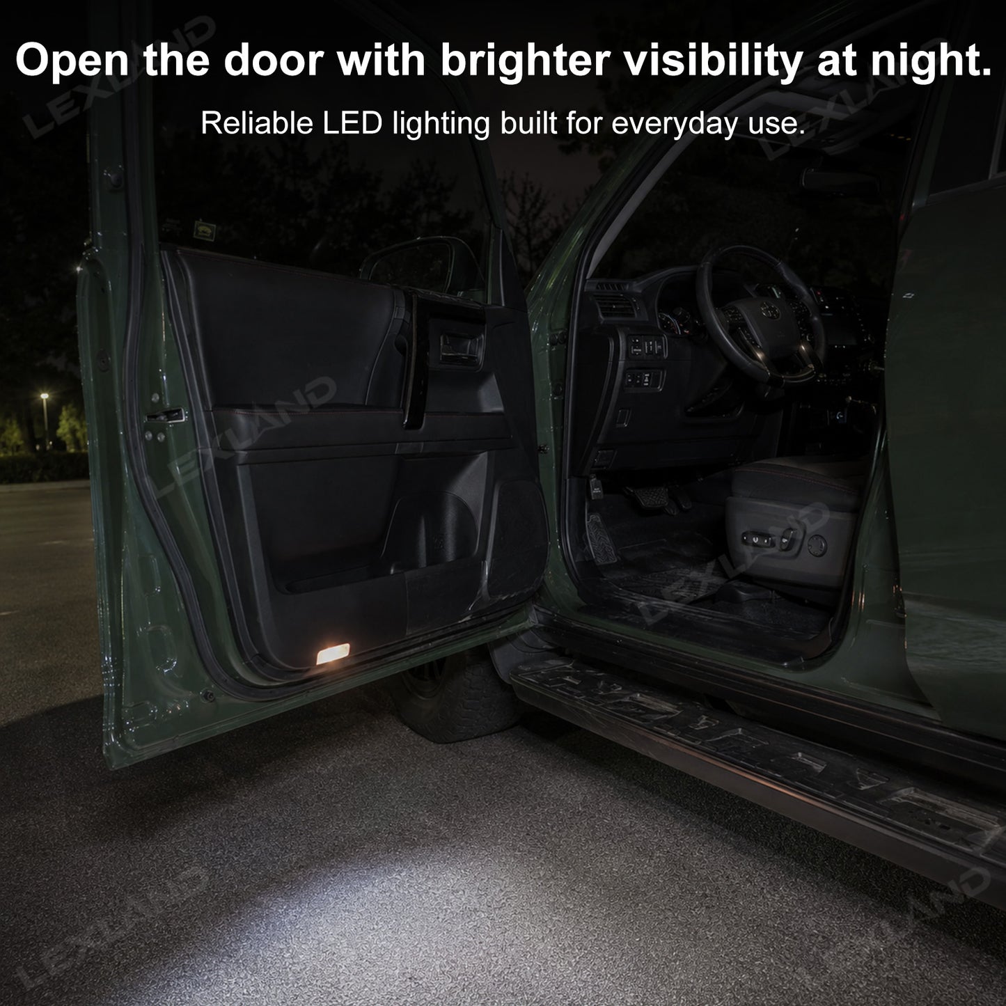Tacoma Puddle Lights LED Courtesy Lights Dual-Color Door Welcome Lights for Toyota