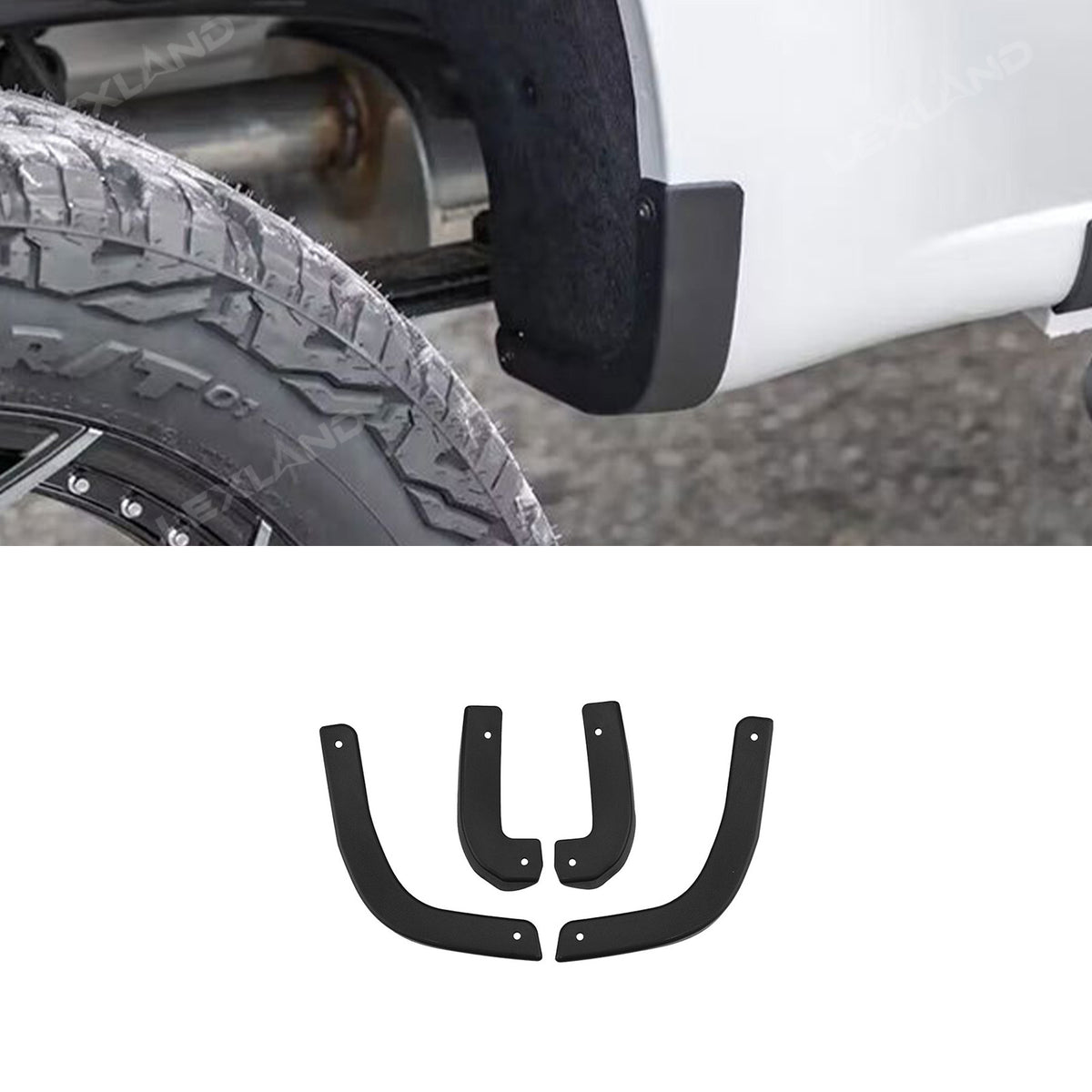 Silverado 1500 Fender Mud Flaps Mud Guards Splash Guards 4PCS for Chevrolet