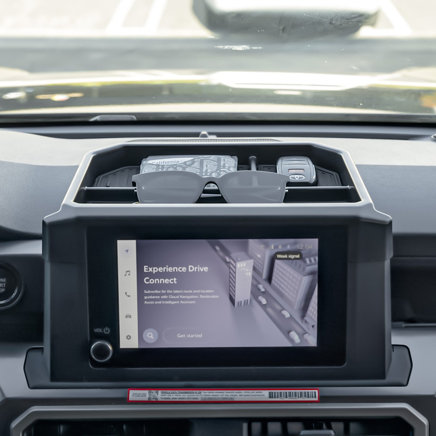 Tacoma/4Runner Dashboard Organizer Tray Behind Screen Interior Dash Storage Box for Toyota