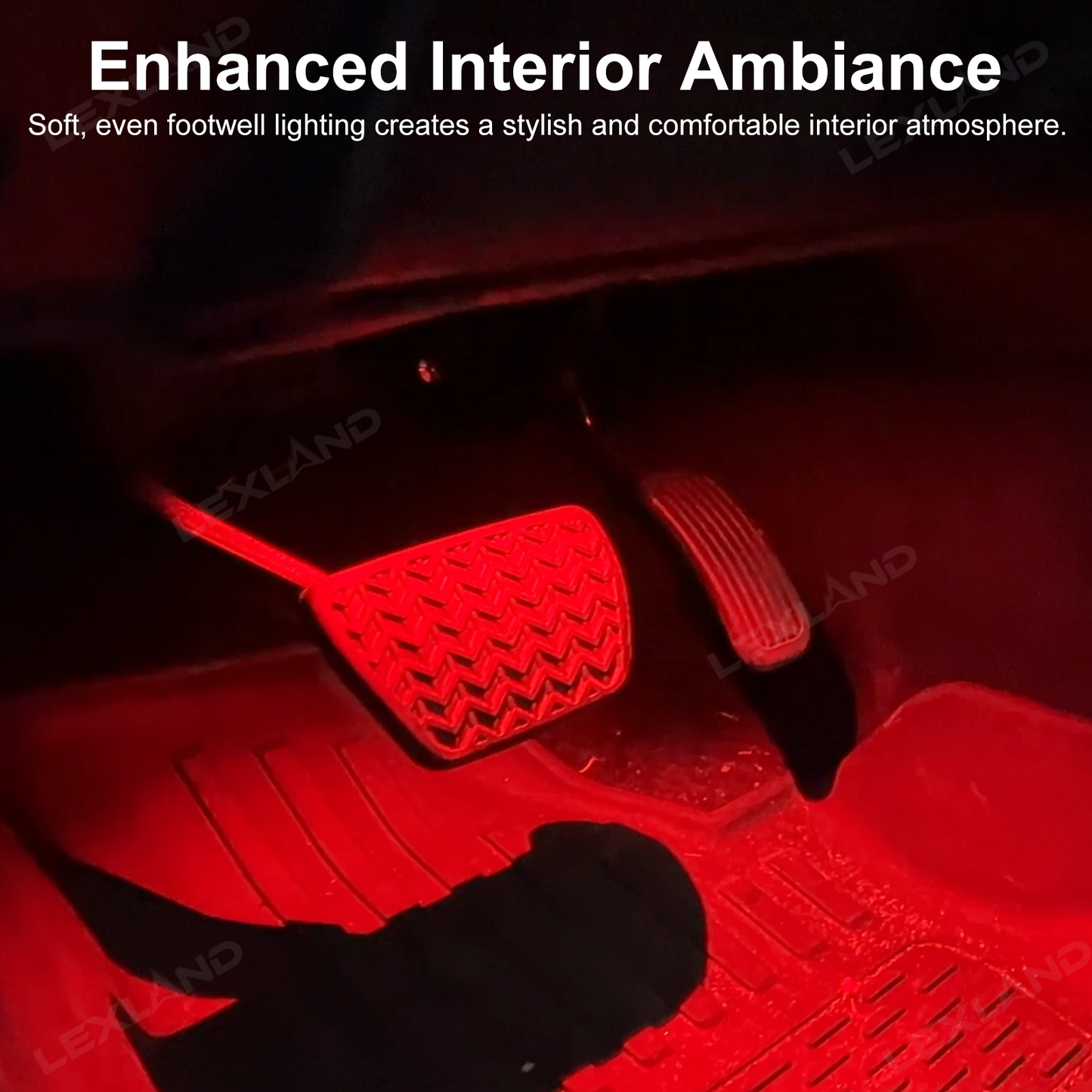 4Runner/Tacoma Footwell Lights LED Floor Foot Ambient Lighting for Toyota