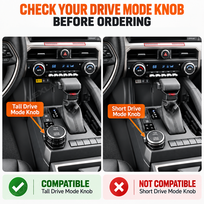 Tacoma/4Runner Aluminum Dash Knobs Kit Radio Knob + Drive Mode Knob + Climate Knobs Set