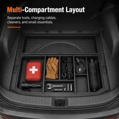 RAV4 Trunk Hidden Storage Box Rear Hatch Cargo Organizer Multi-Compartment Tray for Toyota
