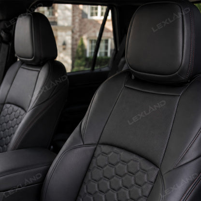 Tacoma Seat Covers Honeycomb-Pattern Seat Protectors with TRD Letter Style for Toyota