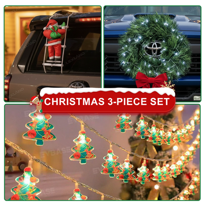 Climbing Santa Claus Car Christmas Decoration