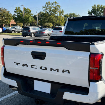 Tacoma Tailgate Protector with LED Lights Rear Tailgate Guard for Toyota
