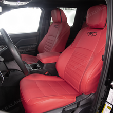 Tacoma Front Row Seat Covers Full Coverage Embossed Seat Protectors with TRD Letter Style for Toyota