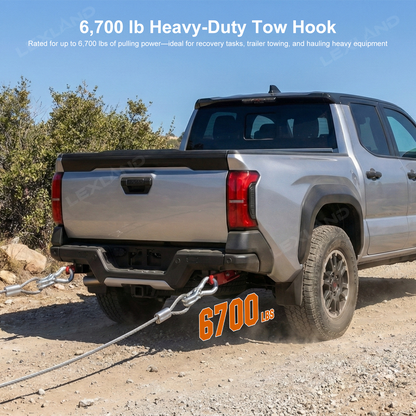 Tacoma Rear Tow Hooks Red Rear Recovery Points 2.0  for Toyota