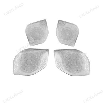 Tacoma Stainless Steel Door Speaker Horn Panel Cover Car Interior Trim 4PCS for Toyota