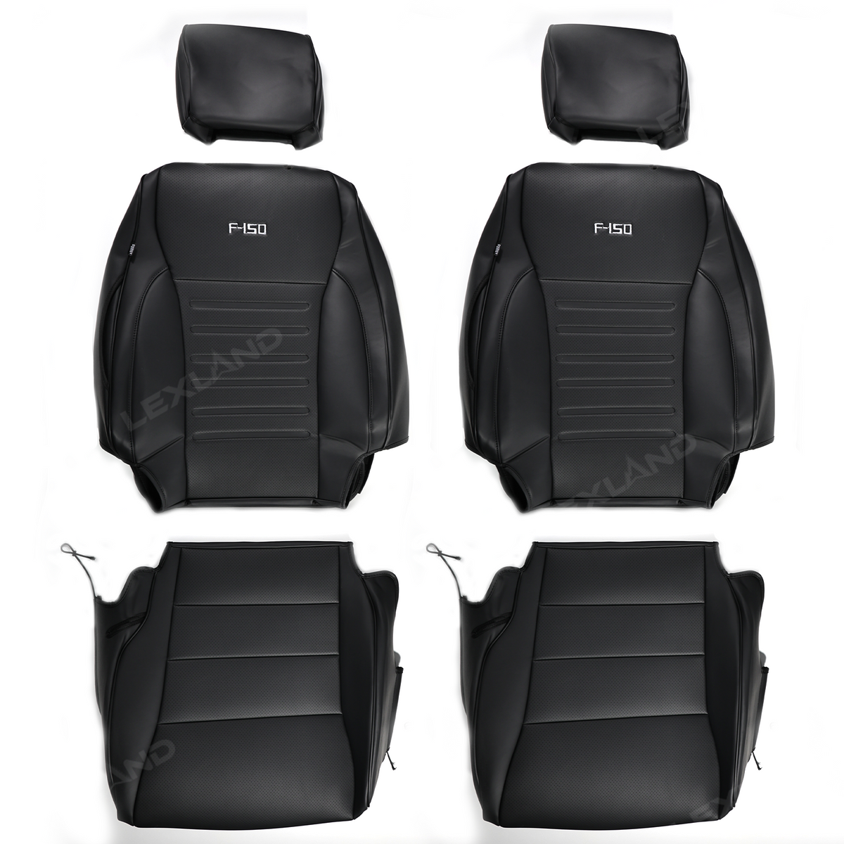 F150 Seat Covers NAPPA Leather Interior Seat Protector with F-150 Style for Ford