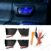 Tacoma Inner Door Handle Bowl Light Blue LED Ambient Mood Lighting 4PCS for Toyota