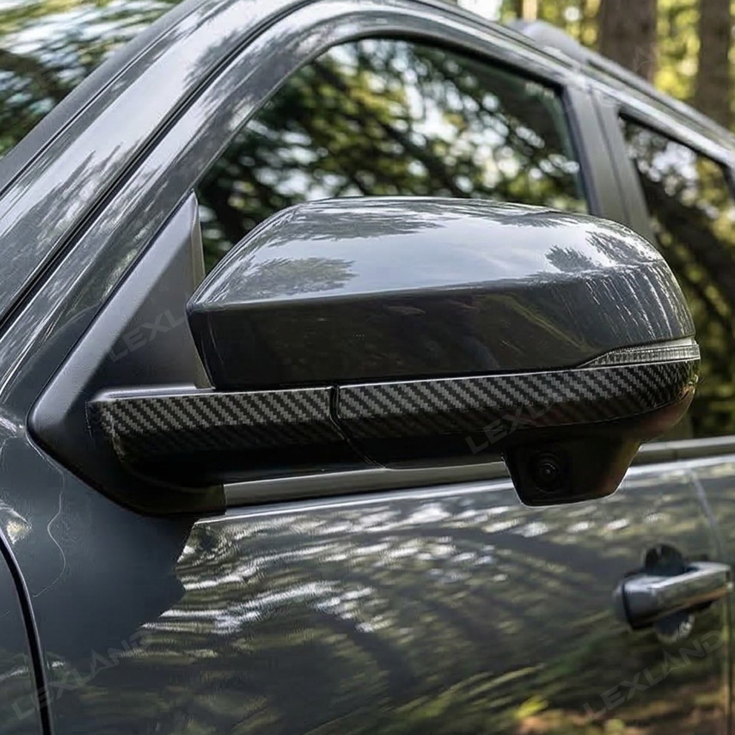 Tacoma/4Runner Rearview Side Mirror Stripe Cover Trim ABS Exterior Decorative Strips 4PCS for Toyota