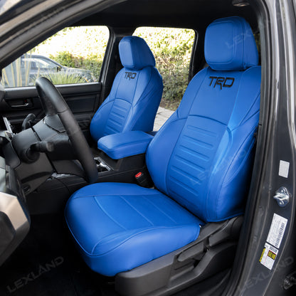 Tacoma /4Runner Seat Covers Blue Embossed Seat Protector with TRD Letter Style Premium Interior Protection