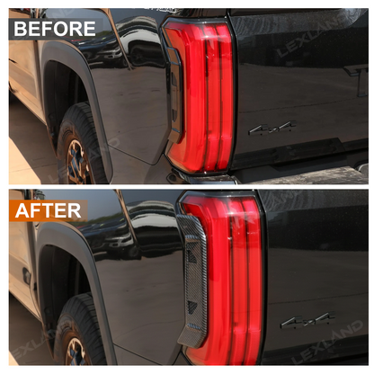 Tundra Tail Light Side Cover Trim ABS Rear Lamp Side Overlay Exterior Decor Protector for Toyota