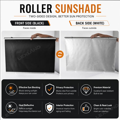 Tacoma Retractable Windshield Sun Shade Easy Pull Heat Blocking & UV Protection Interior Sunshade 2.0