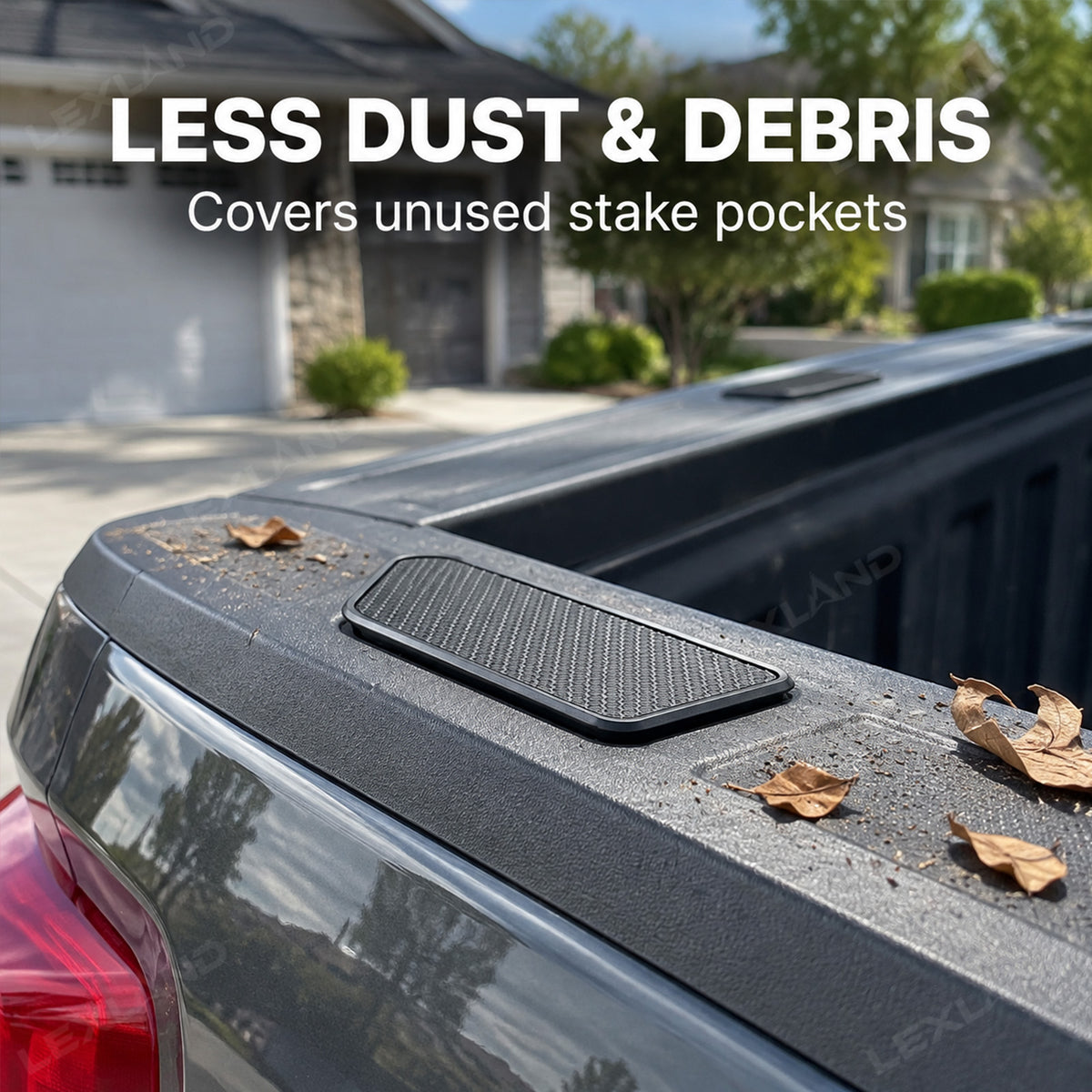 Silverado 1500 Rear Bed Stake Pocket Covers Rail Hole Plugs Stake Pocket Caps