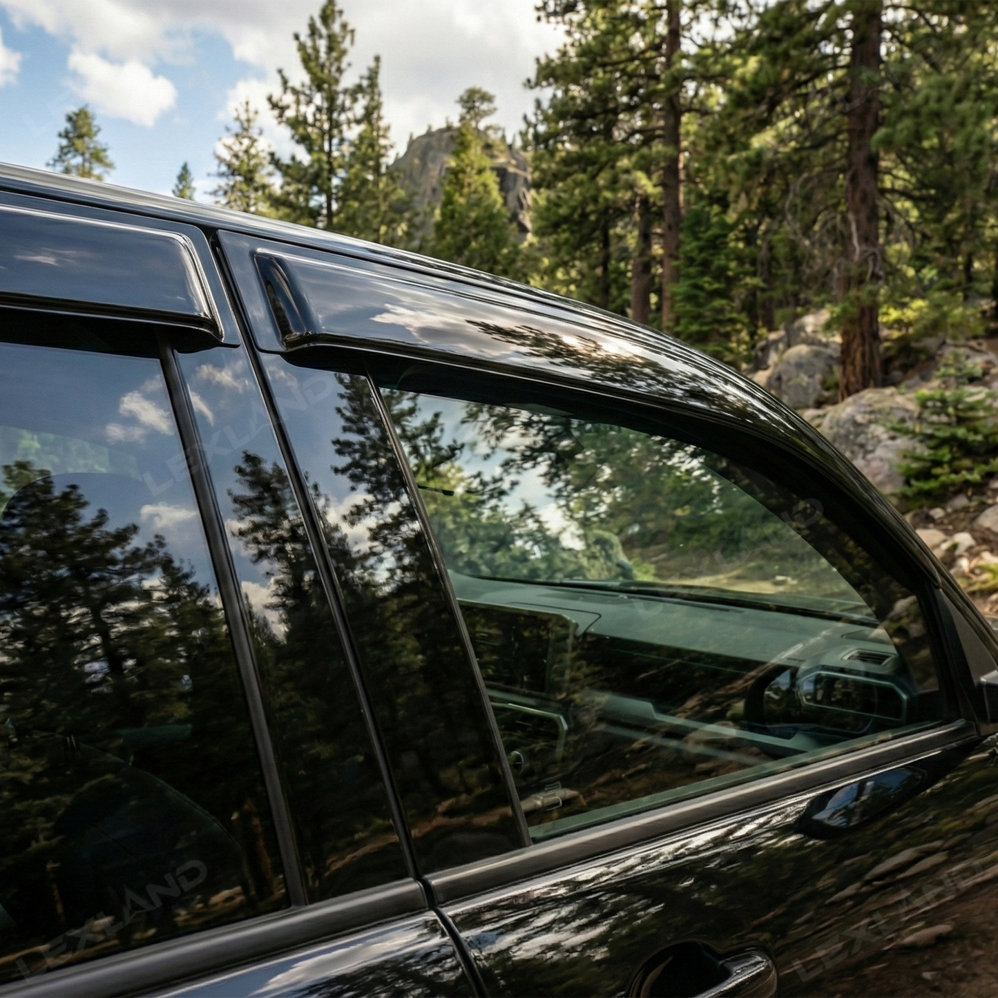 Tacoma Window Deflectors ABS Window Visors Rain Guards for Toyota