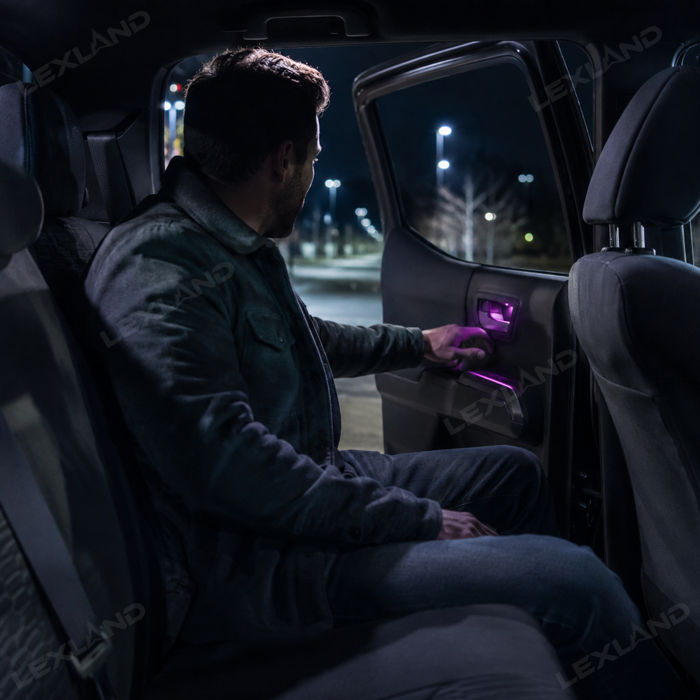 Tacoma 3rd Gen Door Bowl Lighting Multi-color Interior Ambient Light LED Door Handle Cup Lamps